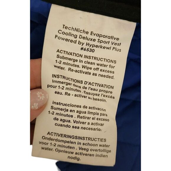 Vintage 90s TechNiche Cooling Heating Quilted Vest Hyperkewl M Black - Picture 10 of 11